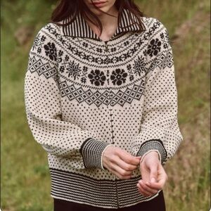 The Great The Ranch Cardigan in Snow Day Fair Isle